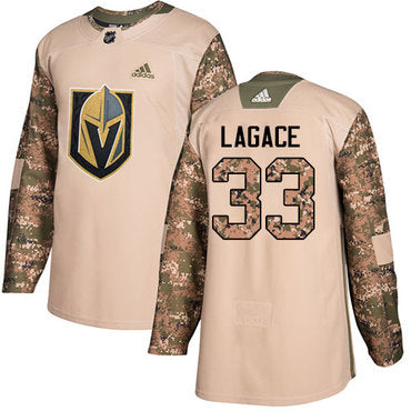 Adidas Golden Knights 33 Maxime Lagace Camo Authentic 2017 Veterans Day Stitched Nhl Jersey
