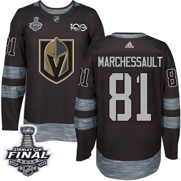 Adidas Golden Knights 81 Jonathan Marchessault Black 1917 2017 100th Anniversary 2018 Stanley Cup Final Stitched Nhl Jersey