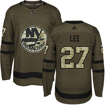 Adidas Islanders 27 Anders Lee Green Salute To Service Stitched Nhl Jersey