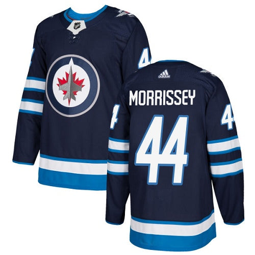 Adidas Jets 44 Josh Morrissey Navy Blue Home Authentic Stitched Nhl Jersey