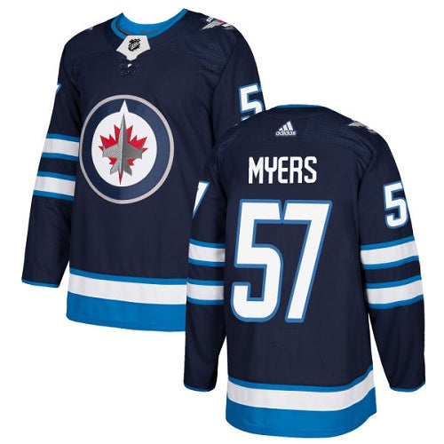 Adidas Jets 57 Tyler Myers Navy Blue Home Authentic Stitched Nhl Jersey