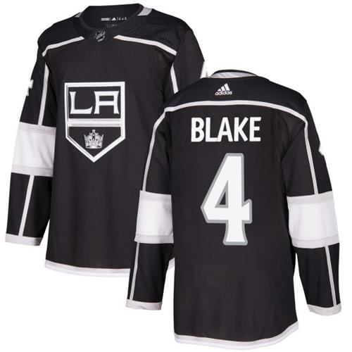 Adidas Kings 4 Rob Blake Black Home Authentic Stitched Nhl Jersey
