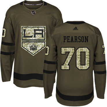 Adidas Kings 70 Tanner Pearson Green Salute To Service Stitched Nhl Jersey