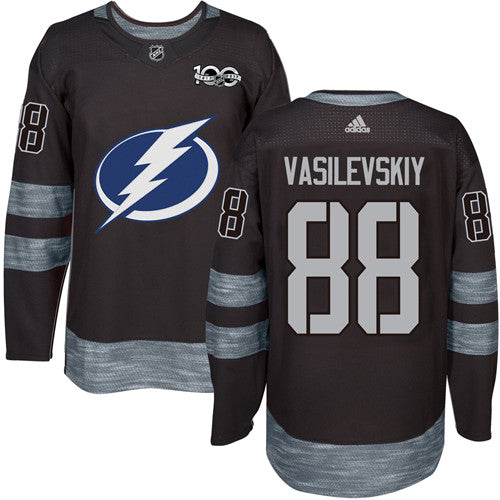 Adidas Lightning 88 Andrei Vasilevskiy Black 1917 2017 100th Anniversary Stitched Nhl Jersey