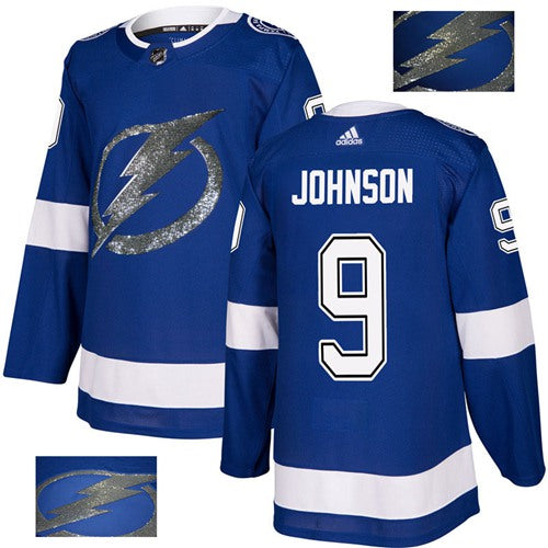 Adidas Lightning 9 Tyler Johnson Blue Home Authentic Fashion Gold Stitched Nhl Jersey