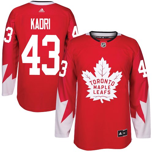 Adidas Maple Leafs 43 Nazem Kadri Red Team Canada Authentic Stitched Nhl Jersey