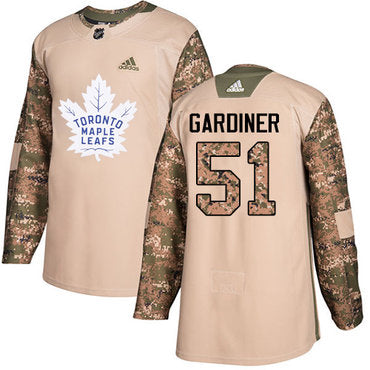 Adidas Maple Leafs 51 Jake Gardiner Camo Authentic 2017 Veterans Day Stitched Nhl Jersey