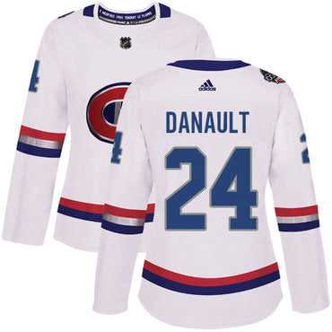 Adidas Montreal Canadiens 24 Phillip Danault White Authentic 2017 100 Classic Womens Stitched Nhl Jersey