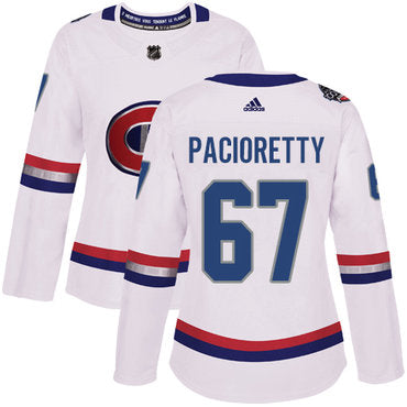 Adidas Montreal Canadiens 67 Max Pacioretty White Authentic 2017 100 Classic Womens Stitched Nhl Jersey
