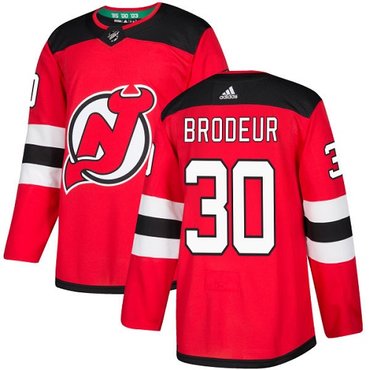 Adidas New Jersey Devils 30 Martin Brodeur Red Home Authentic Stitched Nhl Jersey