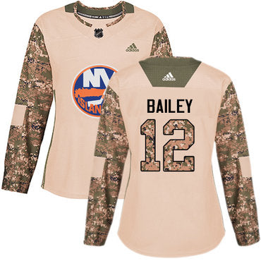 Adidas New York Islanders 12 Josh Bailey Camo Authentic 2017 Veterans Day Womens Stitched Nhl Jersey