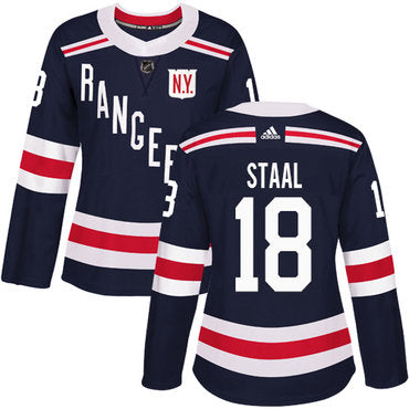 Adidas New York Rangers 18 Marc Staal Navy Blue Authentic 2018 Winter Classic Womens Stitched Nhl Jersey