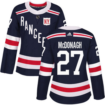 Adidas New York Rangers 27 Ryan Mcdonagh Navy Blue Authentic 2018 Winter Classic Womens Stitched Nhl Jersey