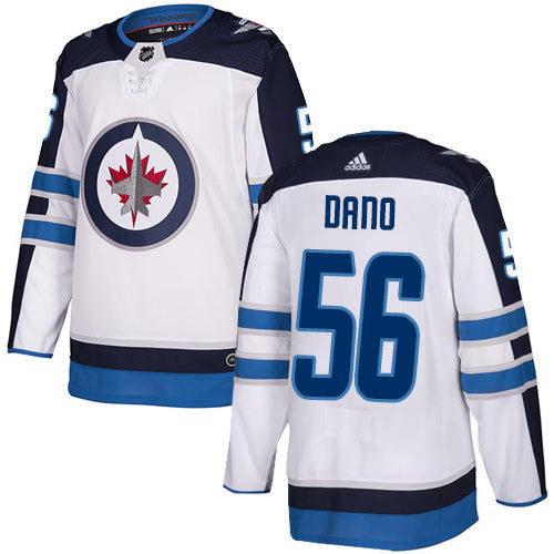 Adidas Nhl Winnipeg Jets 56 Marko Dano Away White Authentic Jersey