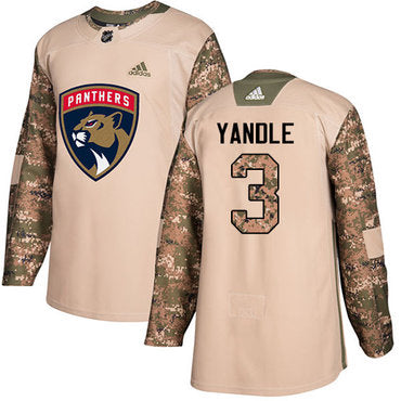 Adidas Panthers 3 Keith Yandle Camo Authentic 2017 Veterans Day Stitched Nhl Jersey
