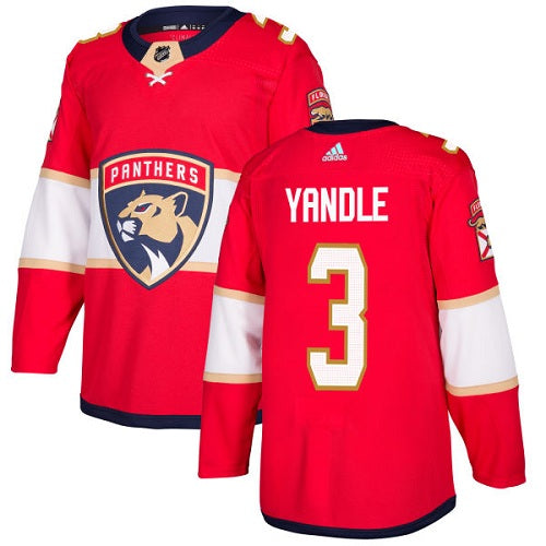 Adidas Panthers 3 Keith Yandle Red Home Authentic Stitched Nhl Jersey