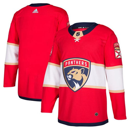 Adidas Panthers Blank Red Home Authentic Stitched Nhl Jersey