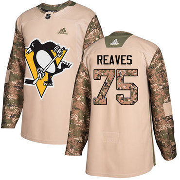 Adidas Penguins 75 Ryan Reaves Camo Authentic 2017 Veterans Day Stitched Nhl Jersey