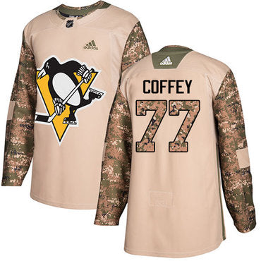 Adidas Penguins 77 Paul Coffey Camo Authentic 2017 Veterans Day Stitched Nhl Jersey
