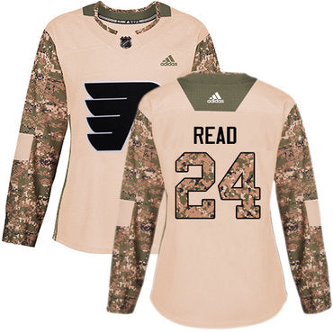 Adidas Philadelphia Flyers 24 Matt Read Camo Authentic 2017 Veterans Day Womens Stitched Nhl Jersey