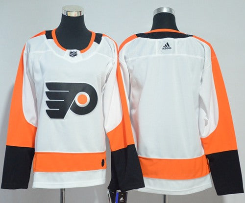 Adidas Philadelphia Flyers Blank White Road Authentic Womens Stitched Nhl Jersey