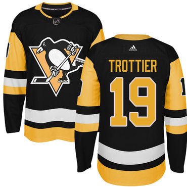 Adidas Pittsburgh Penguins 19 Bryan Trottier Black Alternate Authentic Stitched Nhl Jersey
