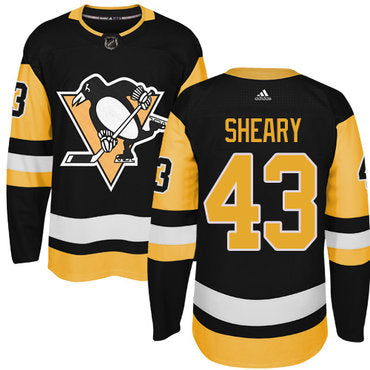Adidas Pittsburgh Penguins 43 Conor Sheary Black Alternate Authentic Stitched Nhl Jersey