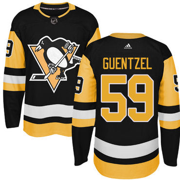 Adidas Pittsburgh Penguins 59 Jake Guentzel Black Alternate Authentic Stitched Nhl Jersey