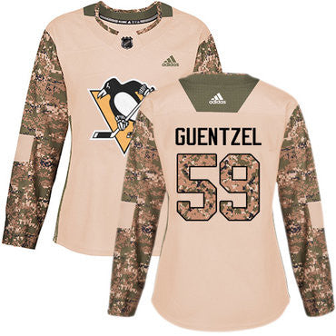 Adidas Pittsburgh Penguins 59 Jake Guentzel Camo Authentic 2017 Veterans Day Womens Stitched Nhl Jersey
