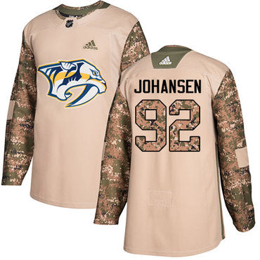 Adidas Predators 92 Ryan Johansen Camo Authentic 2017 Veterans Day Stitched Nhl Jersey