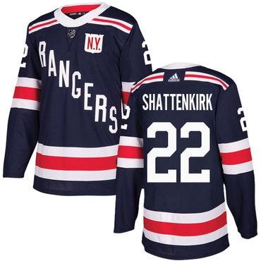Adidas Rangers 22 Kevin Shattenkirk Navy Blue Authentic 2018 Winter Classic Stitched Nhl Jersey