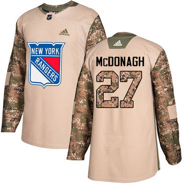 Adidas Rangers 27 Ryan Mcdonagh Camo Authentic 2017 Veterans Day Stitched Nhl Jersey