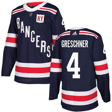 Adidas Rangers 4 Ron Greschner Navy Blue Authentic 2018 Winter Classic Stitched Nhl Jersey