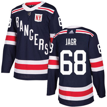 Adidas Rangers 68 Jaromir Jagr Navy Blue Authentic 2018 Winter Classic Stitched Nhl Jersey