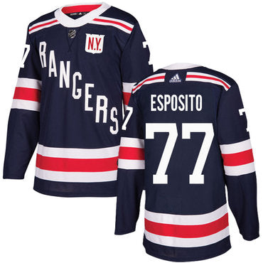 Adidas Rangers 77 Phil Esposito Navy Blue Authentic 2018 Winter Classic Stitched Nhl Jersey