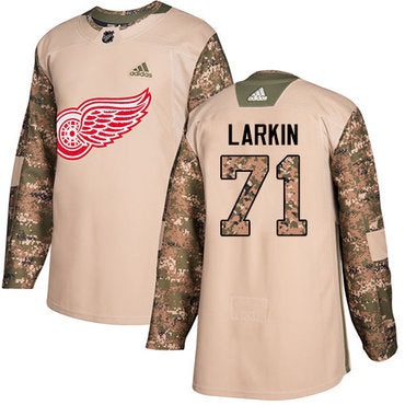 Adidas Red Wings 71 Dylan Larkin Camo Authentic 2017 Veterans Day Stitched Nhl Jersey
