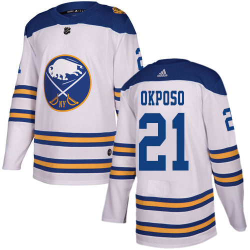 Adidas Sabres 21 Kyle Okposo White Authentic 2018 Winter Classic Stitched Nhl Jersey