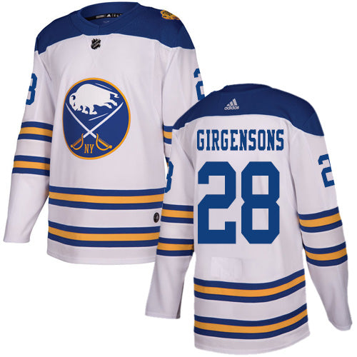 Adidas Sabres 28 Zemgus Girgensons White Authentic 2018 Winter Classic Stitched Nhl Jersey