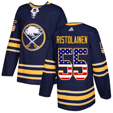 Adidas Sabres 55 Rasmus Ristolainen Navy Blue Home Authentic Usa Flag Stitched Nhl Jersey