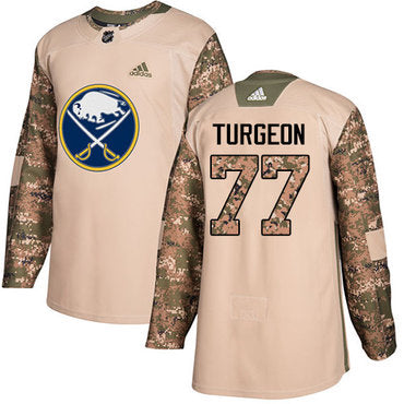 Adidas Sabres 77 Pierre Turgeon Camo Authentic 2017 Veterans Day Stitched Nhl Jersey