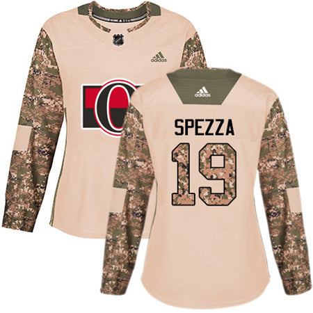 Adidas Senators 19 Jason Spezza Camo Authentic 2017 Veterans Day Womens Stitched Nhl Jersey