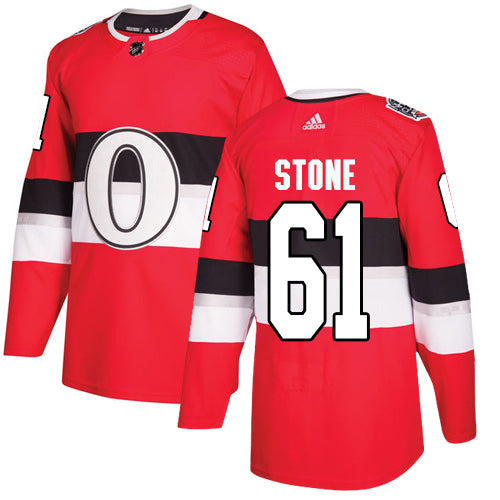 Adidas Senators 61 Mark Stone Red Authentic 2017 100 Classic Stitched Nhl Jersey