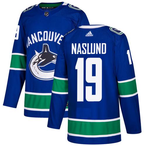 Adidas Vancouver Canucks 19 Markus Naslund Blue Home Authentic Stitched Nhl Jersey