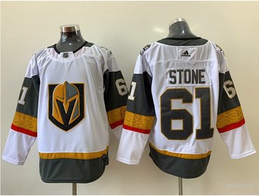 Adidas Vegas Golden Knights 61 Mark Stone White Road Authentic Stitched Nhl Jersey