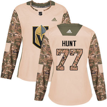 Adidas Vegas Golden Knights 77 Brad Hunt Camo Authentic 2017 Veterans Day Womens Stitched Nhl Jersey