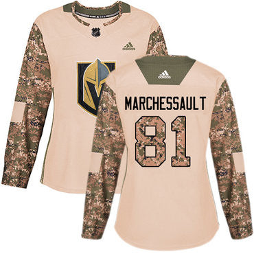 Adidas Vegas Golden Knights 81 Jonathan Marchessault Camo Authentic 2017 Veterans Day Womens Stitched Nhl Jersey