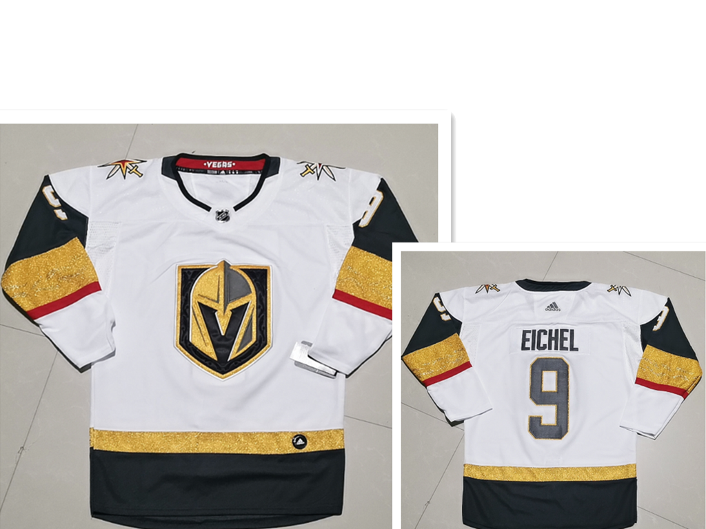 Adidas Vegas Golden Knights 9 Jack Eichel White Away Authentic Stitched Nhl Jersey