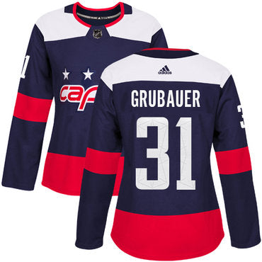 Adidas Washington Capitals 31 Philipp Grubauer Navy Authentic 2018 Stadium Series Womens Stitched Nhl Jersey