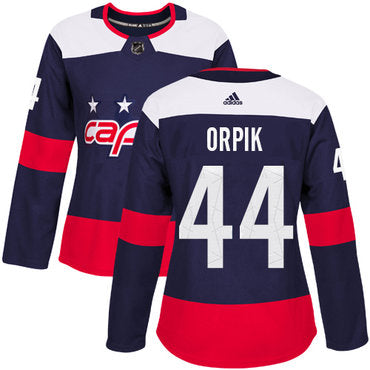 Adidas Washington Capitals 44 Brooks Orpik Navy Authentic 2018 Stadium Series Womens Stitched Nhl Jersey