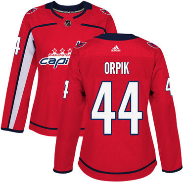Adidas Washington Capitals 44 Brooks Orpik Red Home Authentic Womens Stitched Nhl Jersey